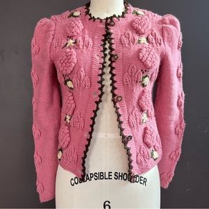 Austrian Hand Knitted Wool Cardigan